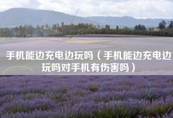 手机能边充电边玩吗（手机能边充电边玩吗对手机有伤害吗）