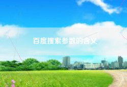 百度搜索参数的含义