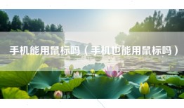手机能用鼠标吗（手机也能用鼠标吗）