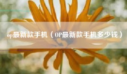 op最新款手机（OP最新款手机多少钱）