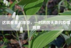 这就是塞尔维亚，一对跨国夫妻的疫情观察