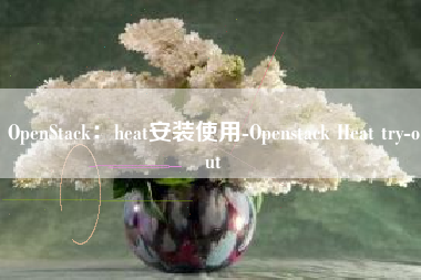 OpenStack：heat安装使用-Openstack Heat try-out